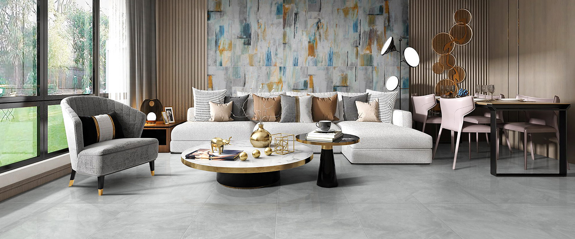 超白超平釉子母磚系列